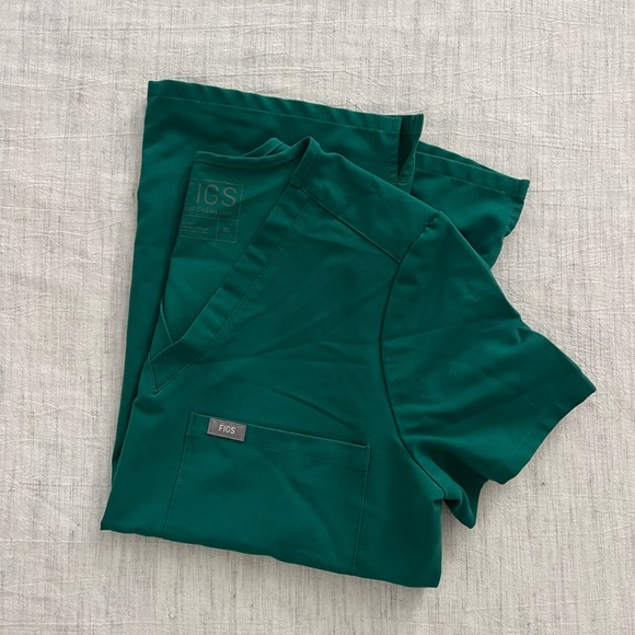 Figs Scrubs Set Hunter Green - Picture 5 of 5